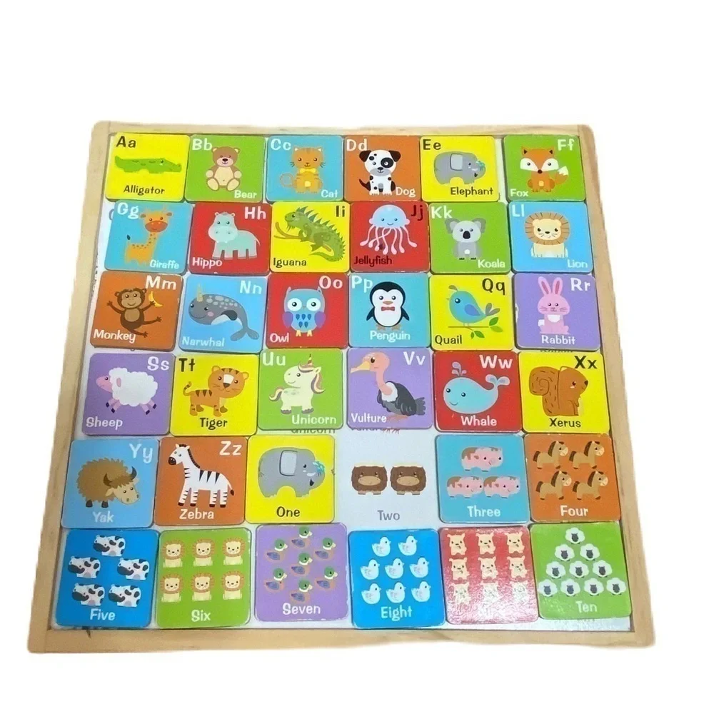 Matching ABC’s Letter Puzzle Magnetic Kids Toy Learning Colorful Letters